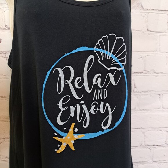 Charlie Paige NEW Relax Beachy Bamboo Tank Top Size Small - Picture 3 of 9